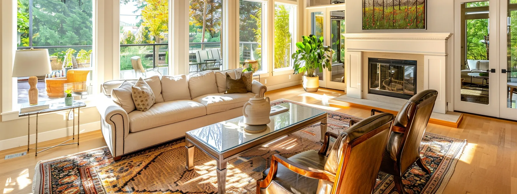 a beautifully painted living room showcases a warm, inviting atmosphere, enhancing the home's market appeal.